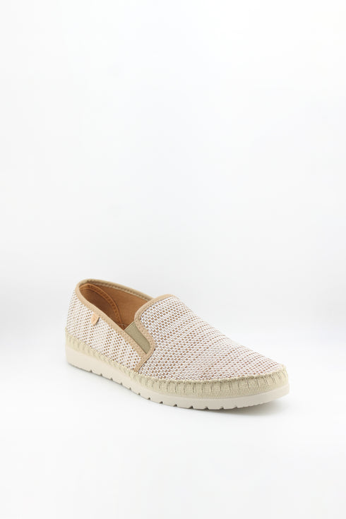 Verbenas Men Perforated Slip-On Loafers with Braided Trim